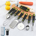 7Piece Set Of Kitchen Tools Cheese Planer, Pizza Shovel, Can Opener, Garlic Press, Stainless Steel Kitchenware Set