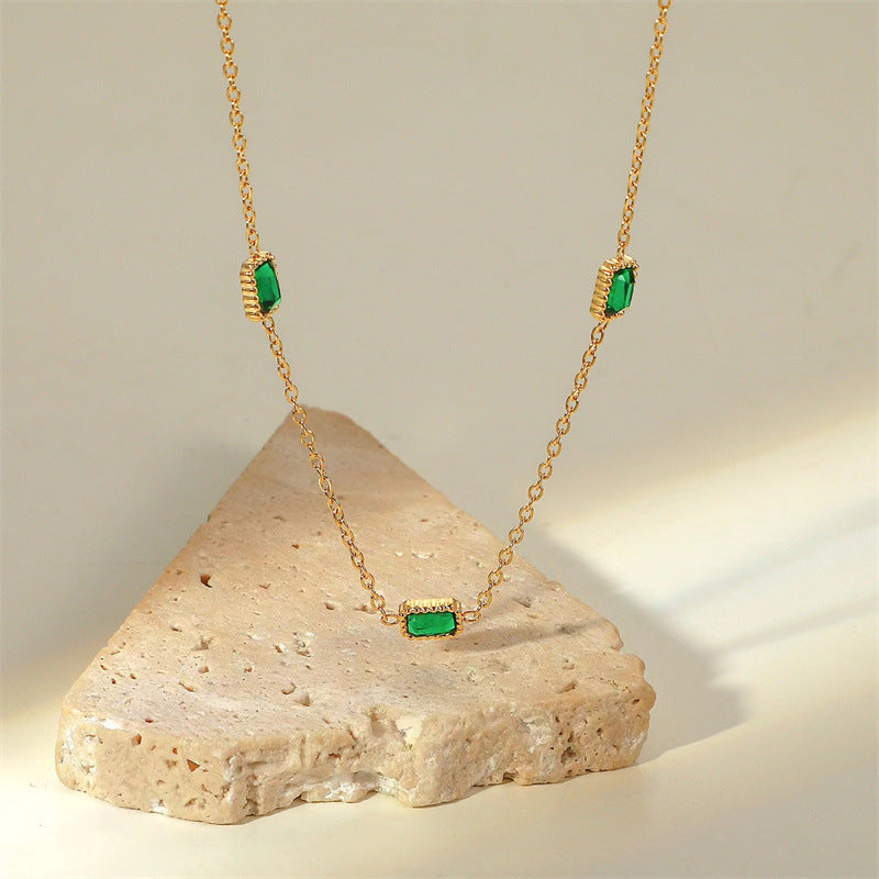 Niche 18K Gold Exquisite High-grade Titanium Steel