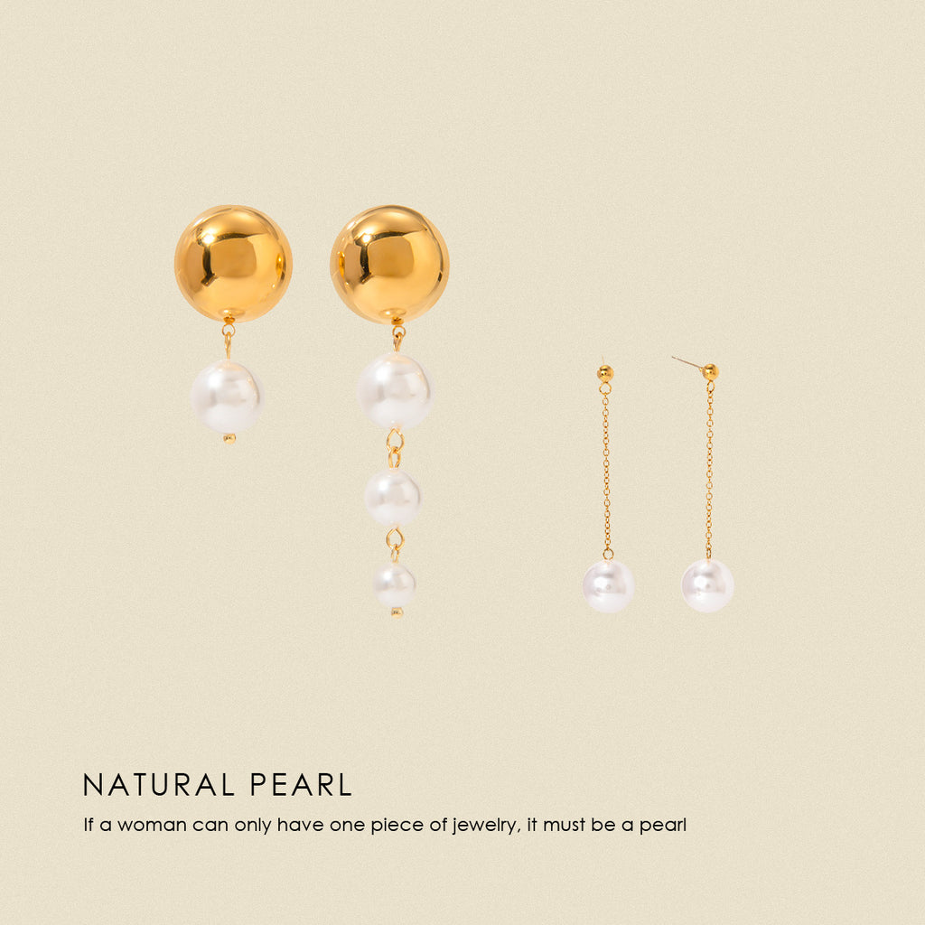 High-grade Ins Titanium Steel Earrings 18K Gold Plated Jewelry