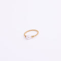 Titanium Steel Electroplated With 18k Gold Featuring A Peach Heart And Freshwater Pearl