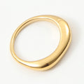 Mother-and-child Ring Set In Titanium Steel With 18k Gold Plating