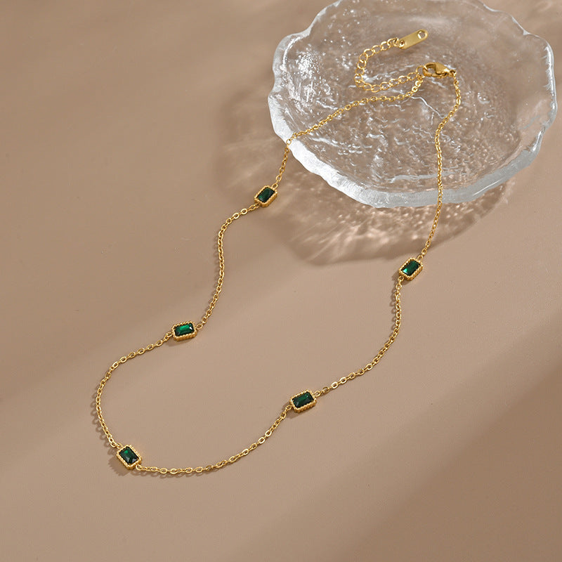 Niche 18K Gold Exquisite High-grade Titanium Steel