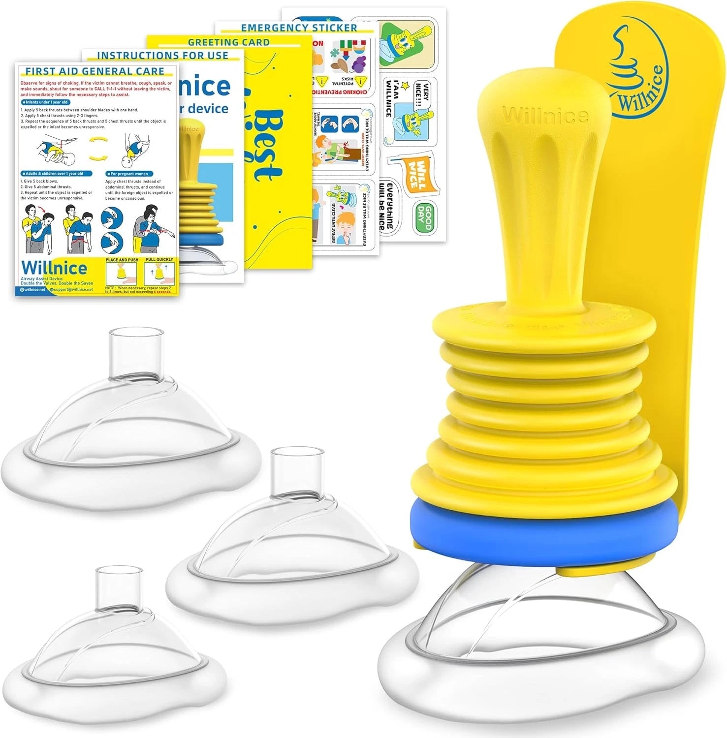 Choking Relief Mask, Home And Travel Assist Kit, Easy To Use & Portable