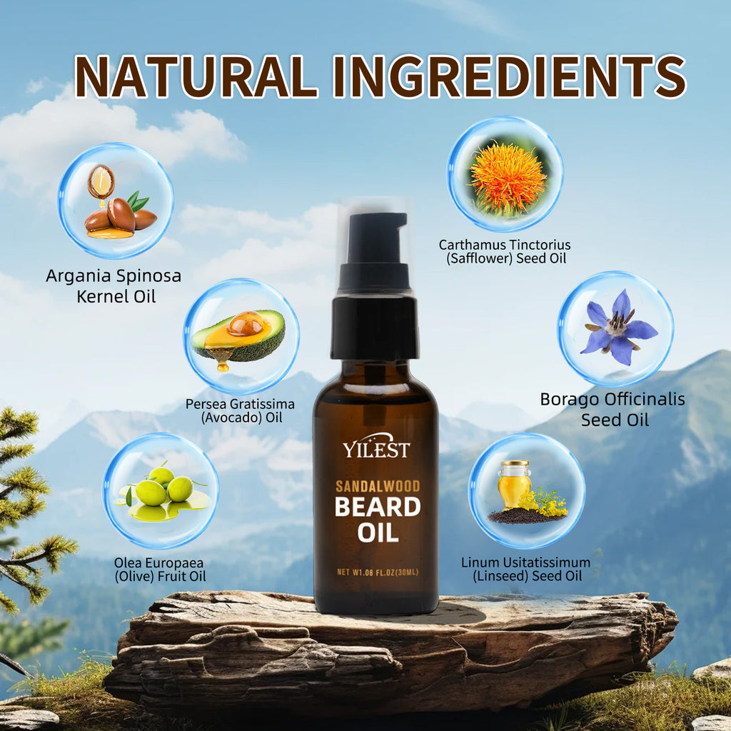 Men's Beard Care 30ml Growth Facial Cleaning