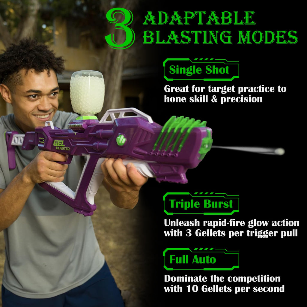 Splat Gun Toy With 6000 Gellets 170-250 FPS 150FT Range Semi Full-Auto  14 Years Above
