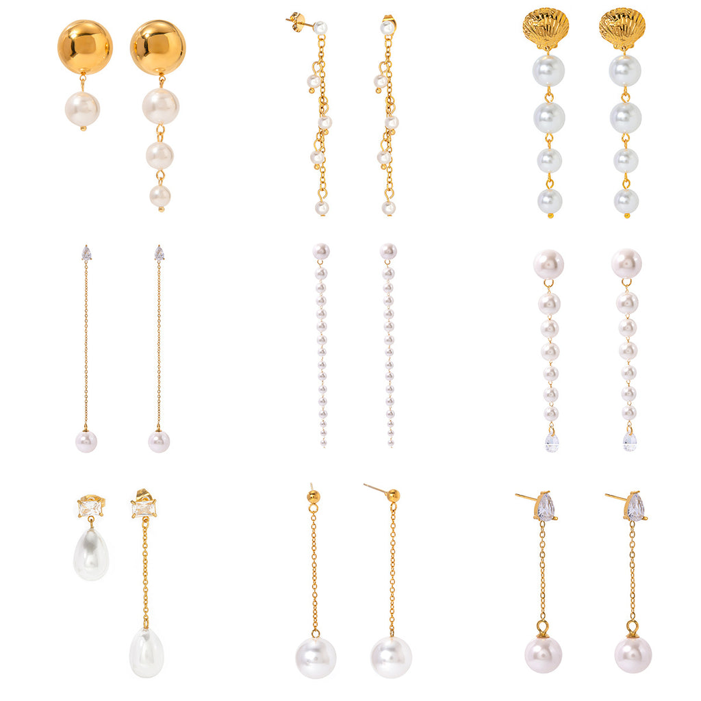 High-grade Ins Titanium Steel Earrings 18K Gold Plated Jewelry