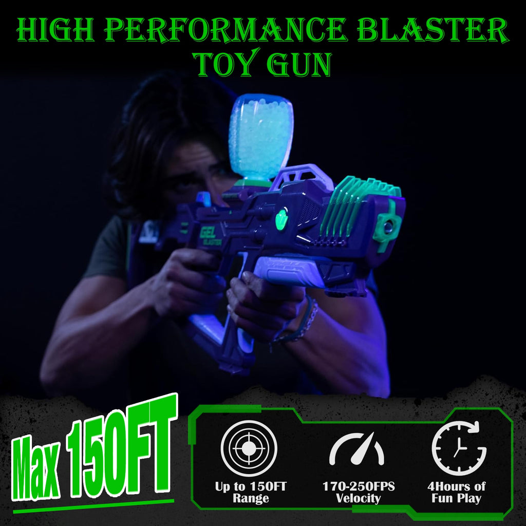 Splat Gun Toy With 6000 Gellets 170-250 FPS 150FT Range Semi Full-Auto  14 Years Above