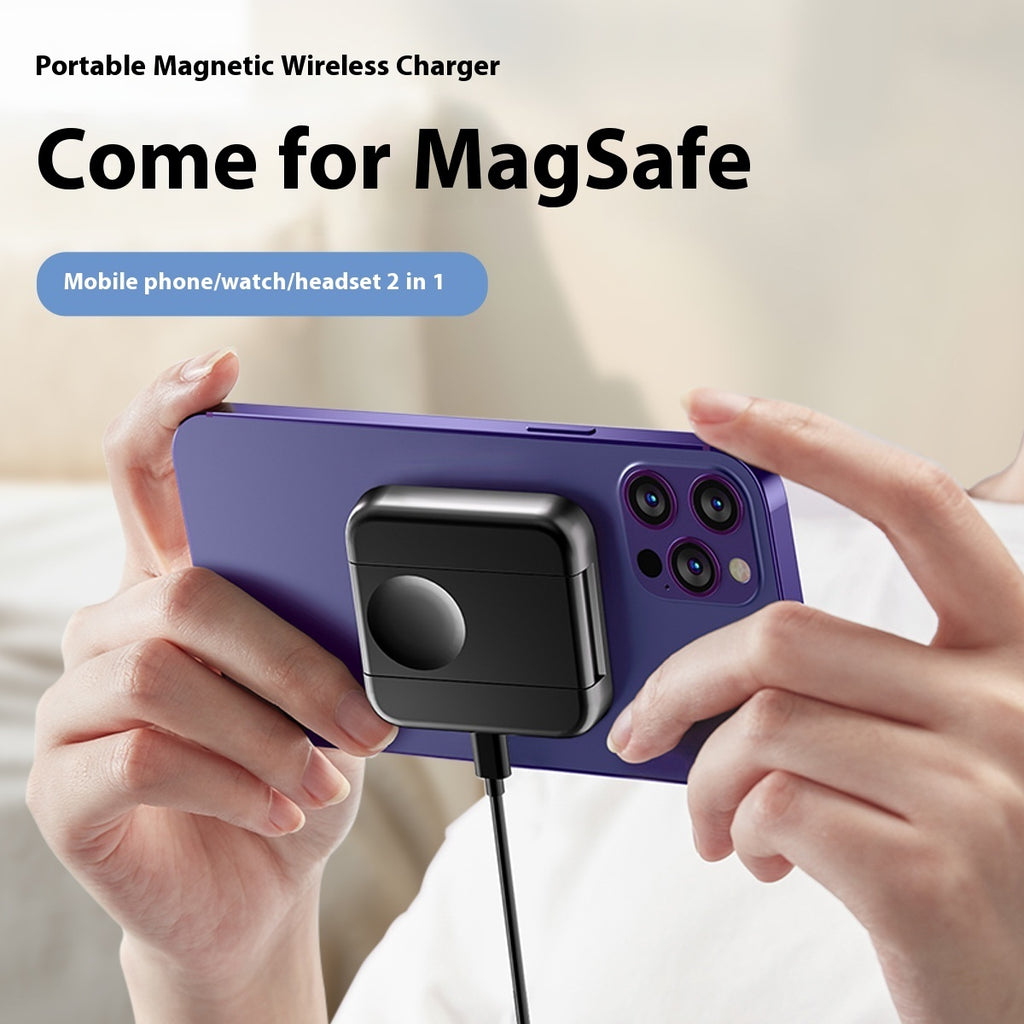 Three-in-one Wireless Charger Watch Earphone Cellphone Charging Set